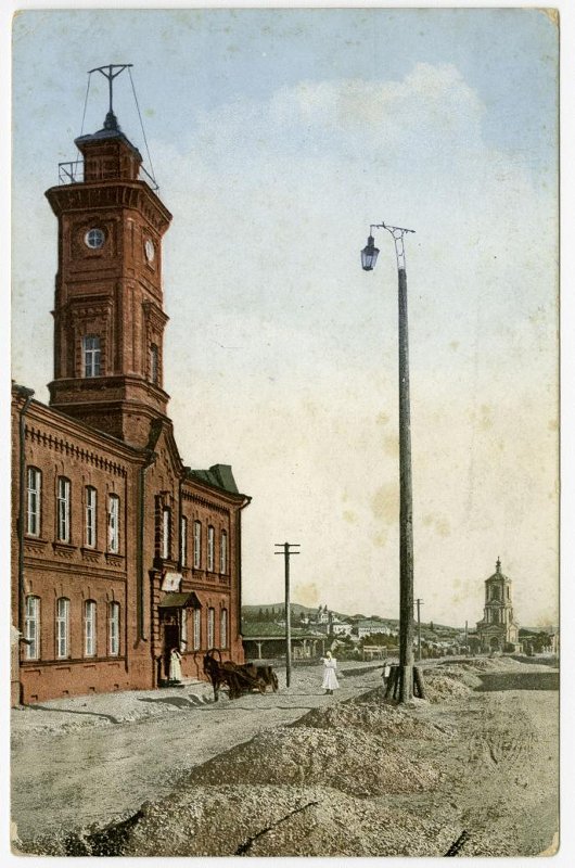 Открытка цветная. Уфа, Большая Казанская улица,1914 г. Открытка цветная. Уфа, Большая Казанская улица, 1914 г.